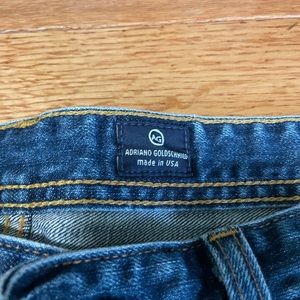 Adriano Goldschmied (AG) boot cut jeans, size 34 by 34